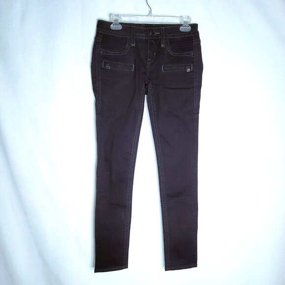 Rock Revival SUZE Jeans Womens 28 (Fits 30 x 31 ) Black Skinny Stretch Low Rise - Picture 1 of 16